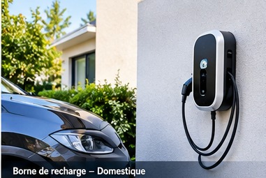 Borne de recharge domestique